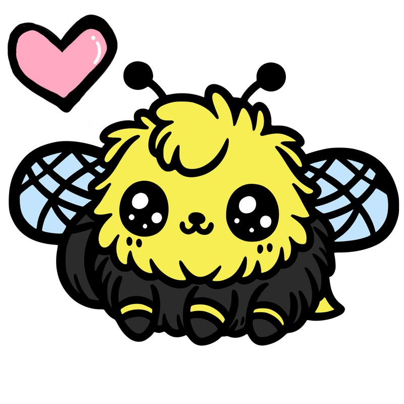 cute little small furry bee
