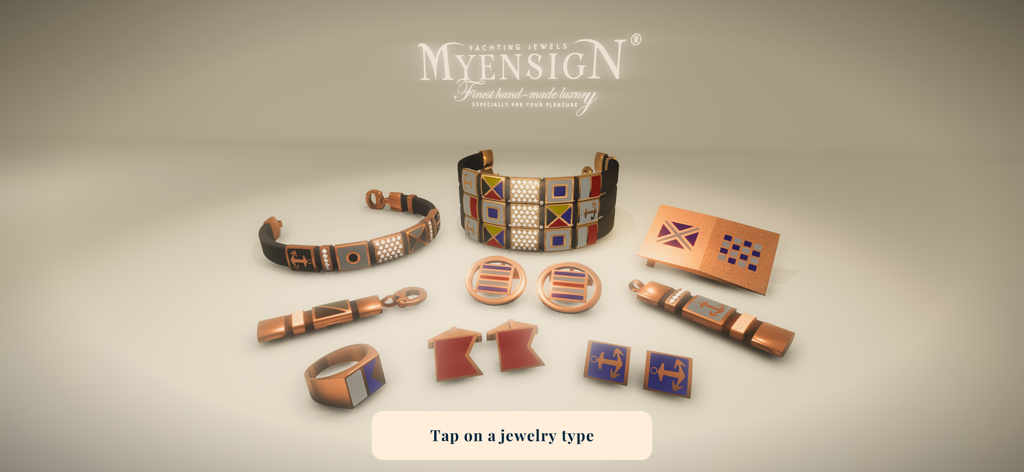 MYENSIGN - JEWEL DESIGNER - A selection of luxury yachting jewelry with nautical ensigns.