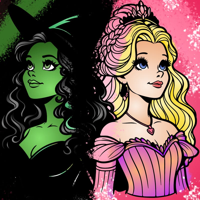 'elphaba and glinda (realistic)