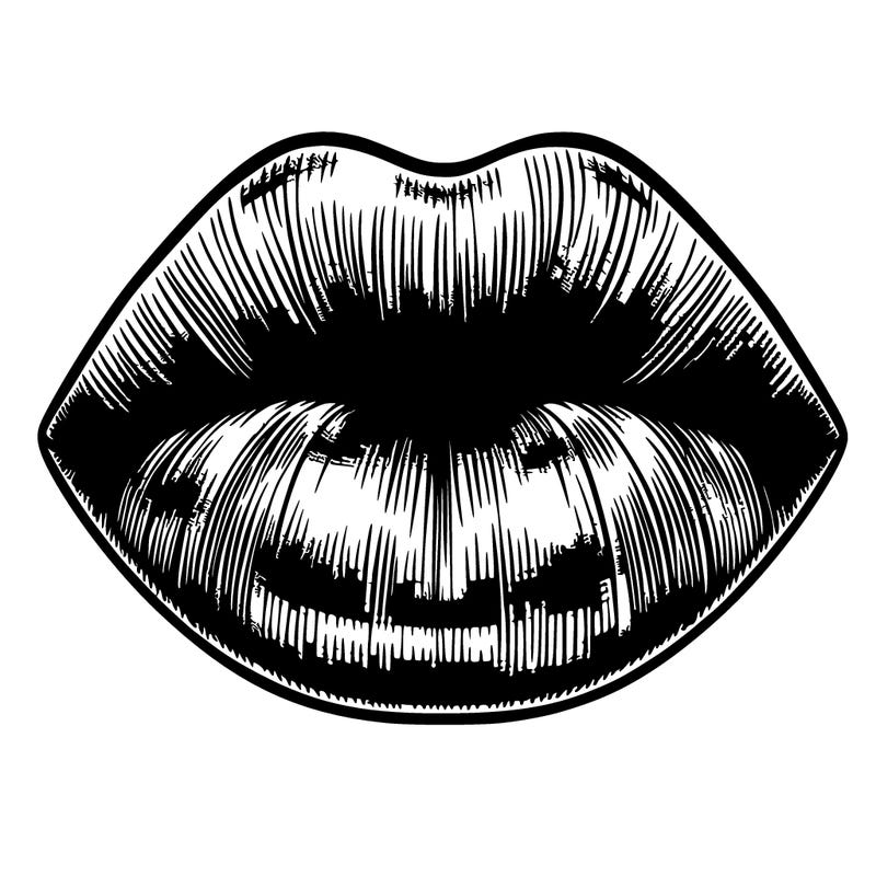 realistic human beautiful lips