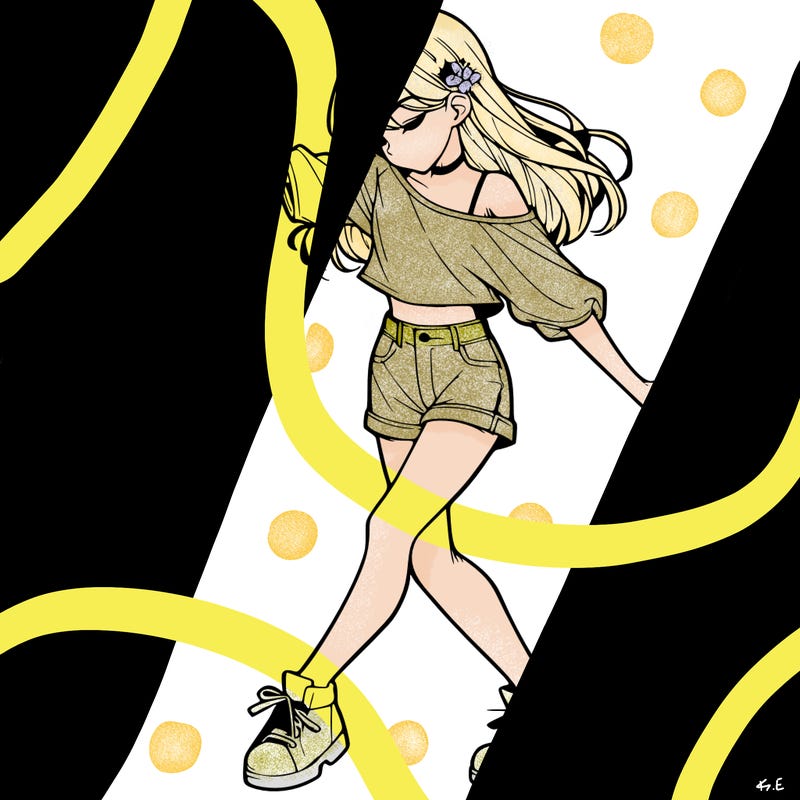 realistic girl danceing