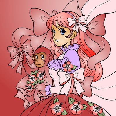 bows and hibiscus flowers