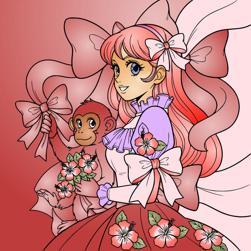 bows and hibiscus flowers