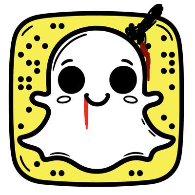 the real snapchat logo