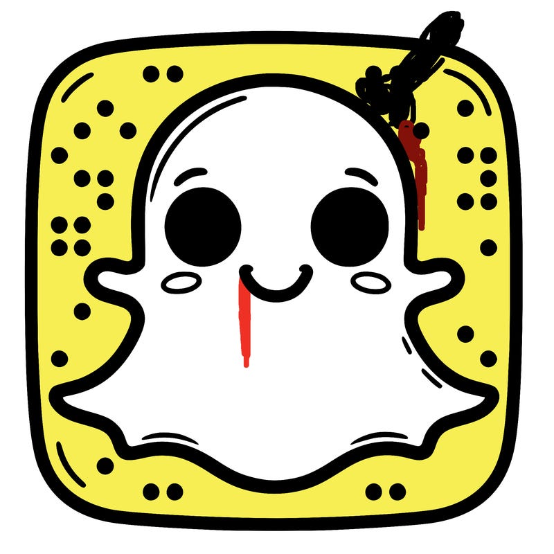 the real snapchat logo