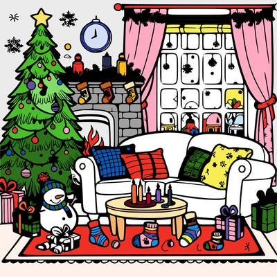 christmas living room