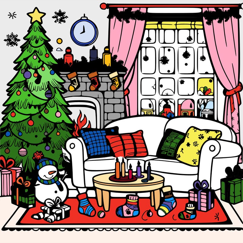 christmas living room