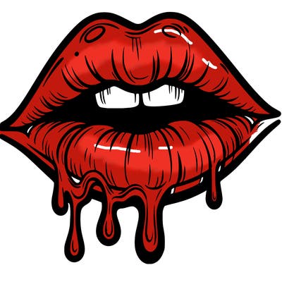 lips that look realistic and drip