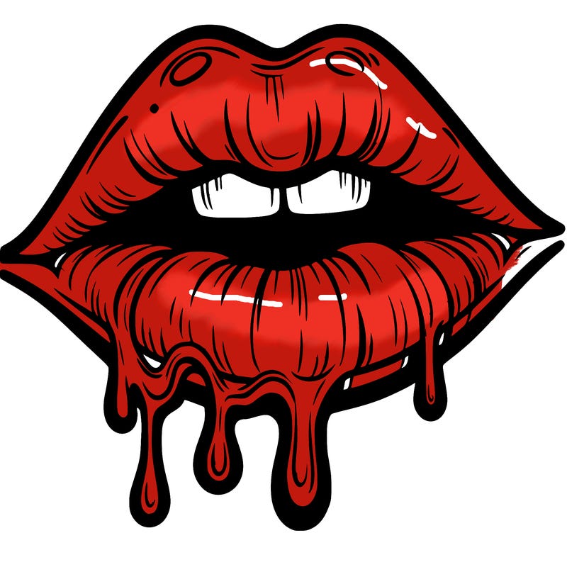 lips that look realistic and drip