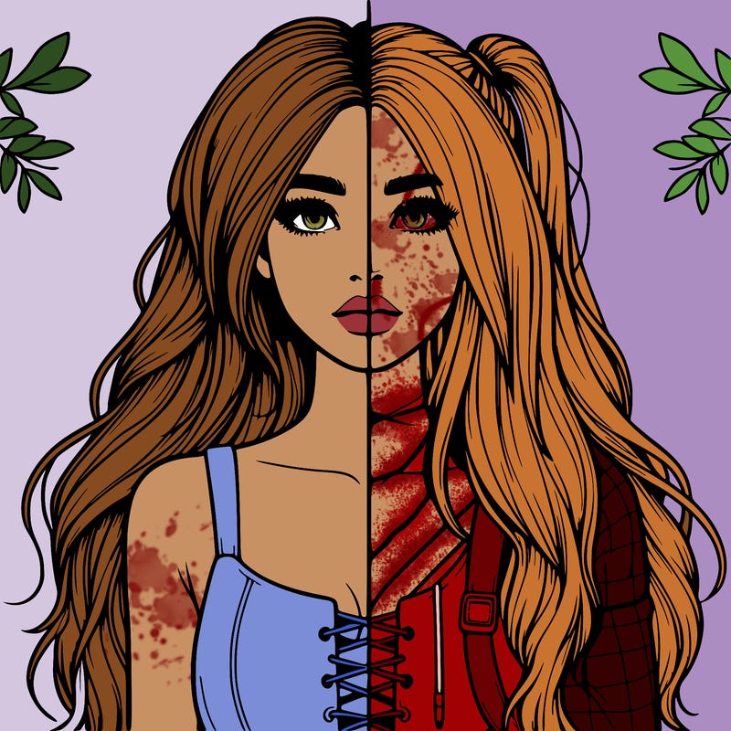 realistic girl split