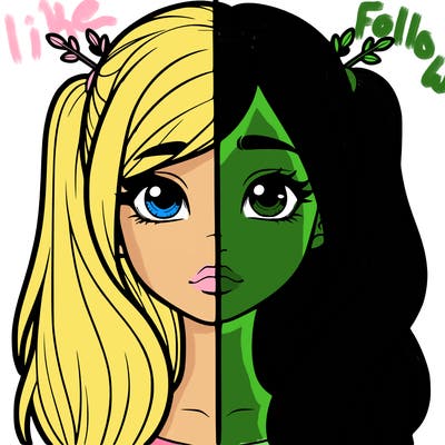 realistic girl split