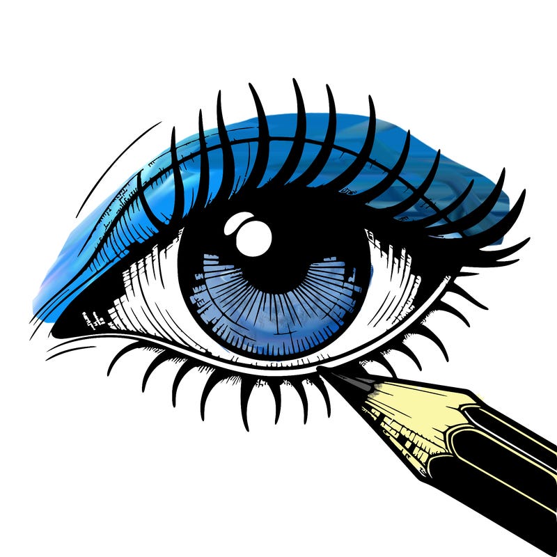 eye drawing pencil