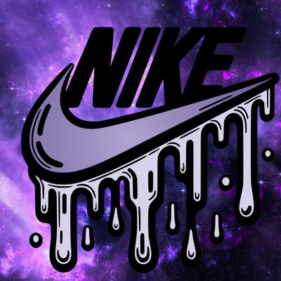 dripping nike logo