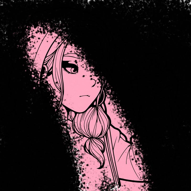 a realistic girl, spray painting