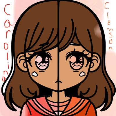 a split of a girl