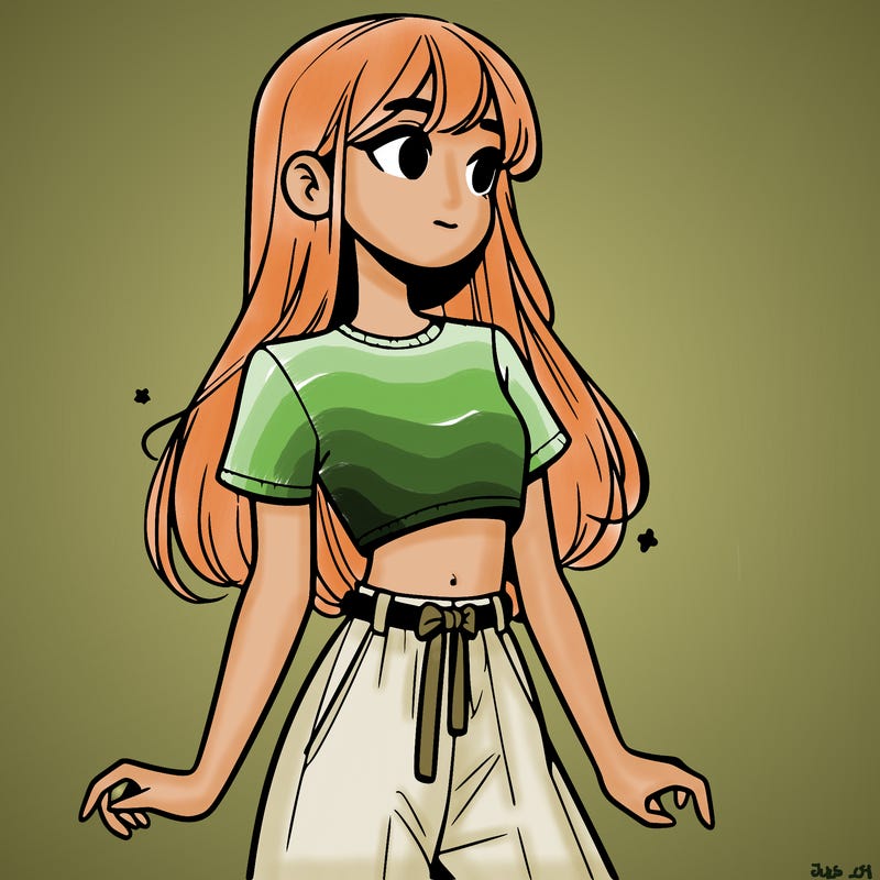 girl in a cute crop top