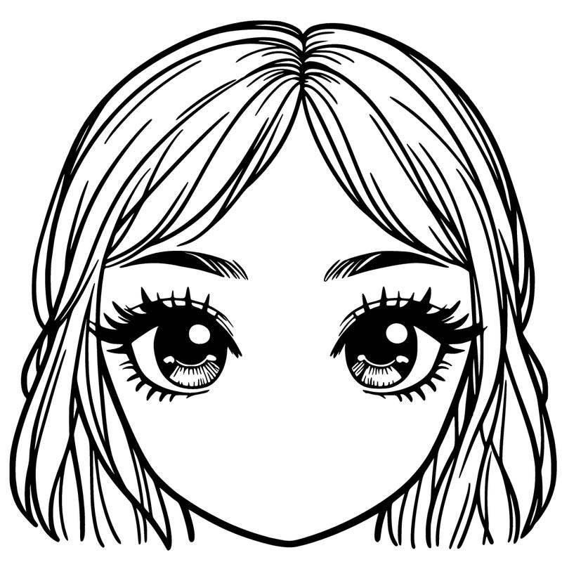 girls eyes and eyeshadow