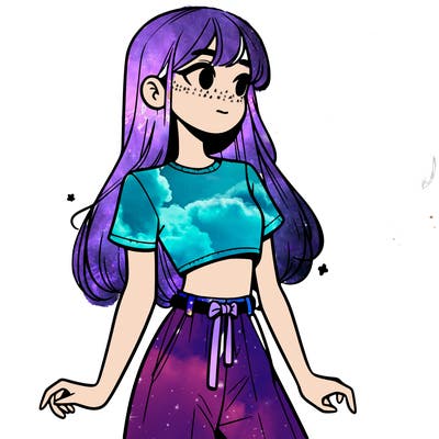 girl in a cute crop top