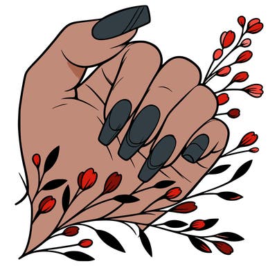 nails with french tip