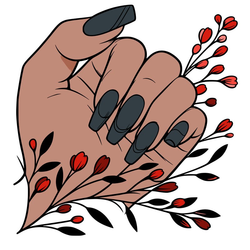 nails with french tip