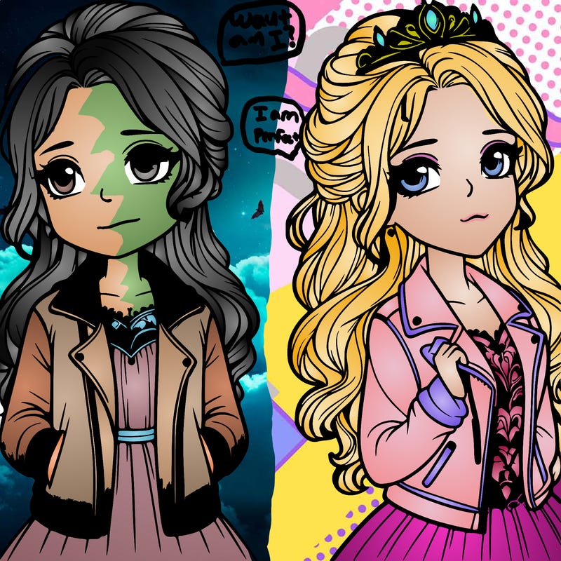 a princess with a jacket realistic