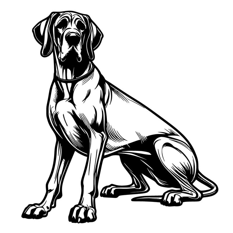 realistic great dane dog