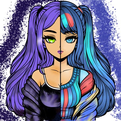 realistic girl split