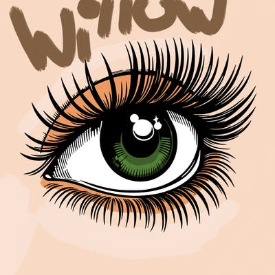 realistic eye long eylashes