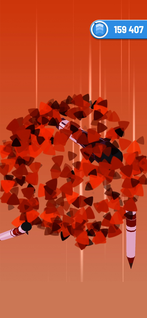 Rocket Sky! - Un razzo che esplode in particelle rosse dopo essersi surriscaldato nel gioco Rocket Sky.