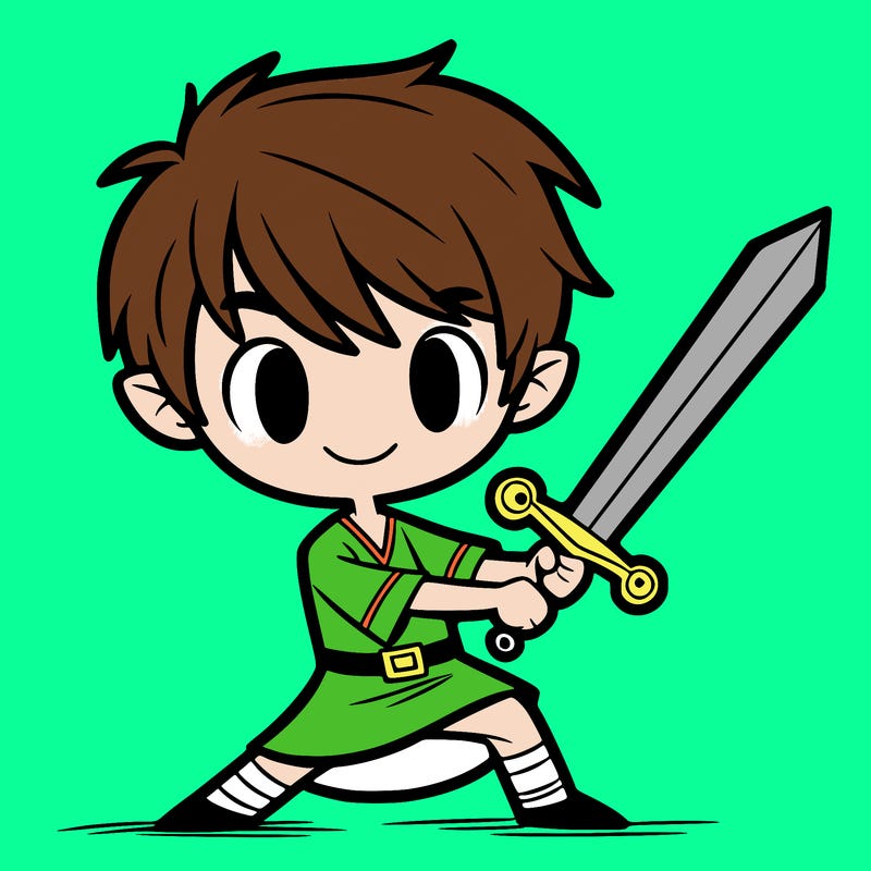 boy with a sword