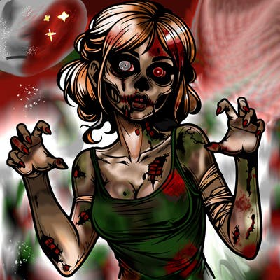 realistic zombie girl