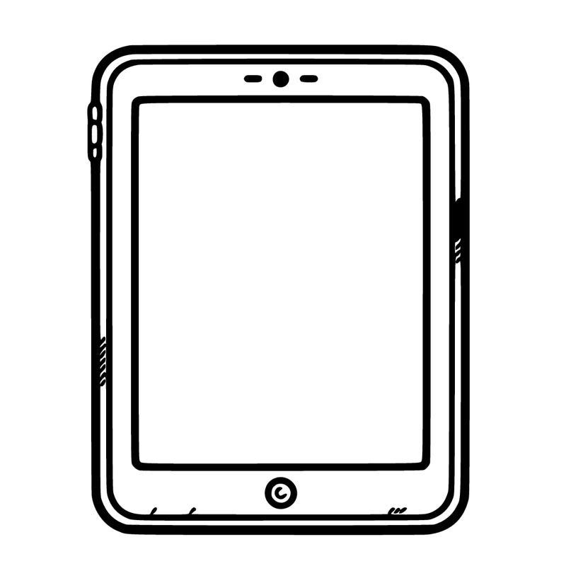 a blank tablet