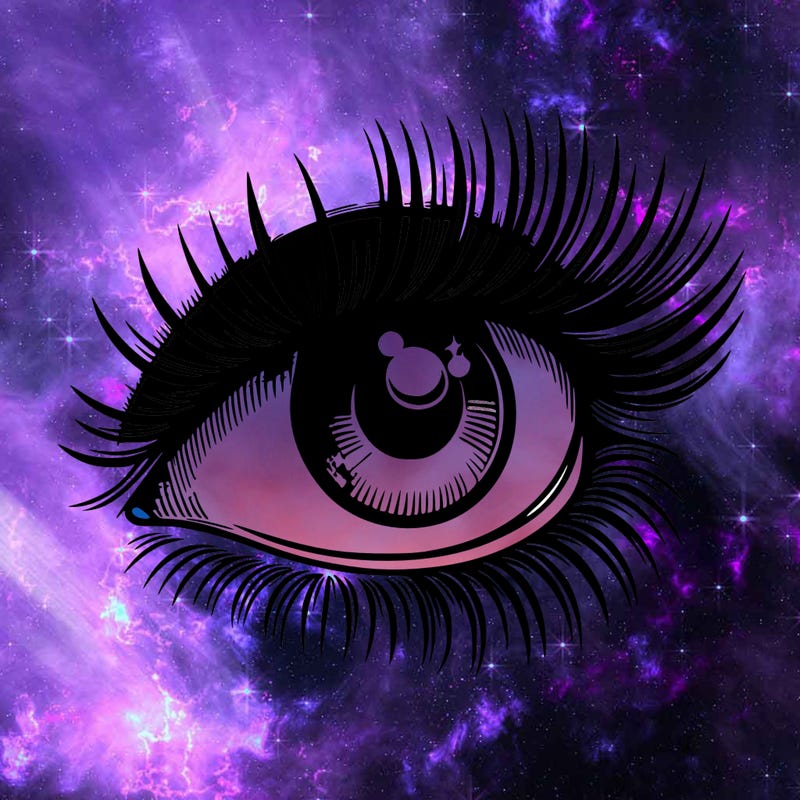 realistic eye long eylashes