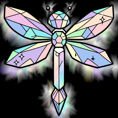 crystal dragonfly