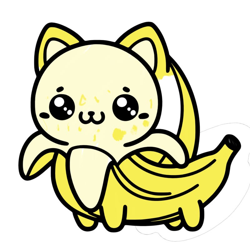 cute banana cat