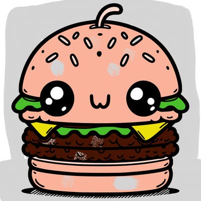 burger cute