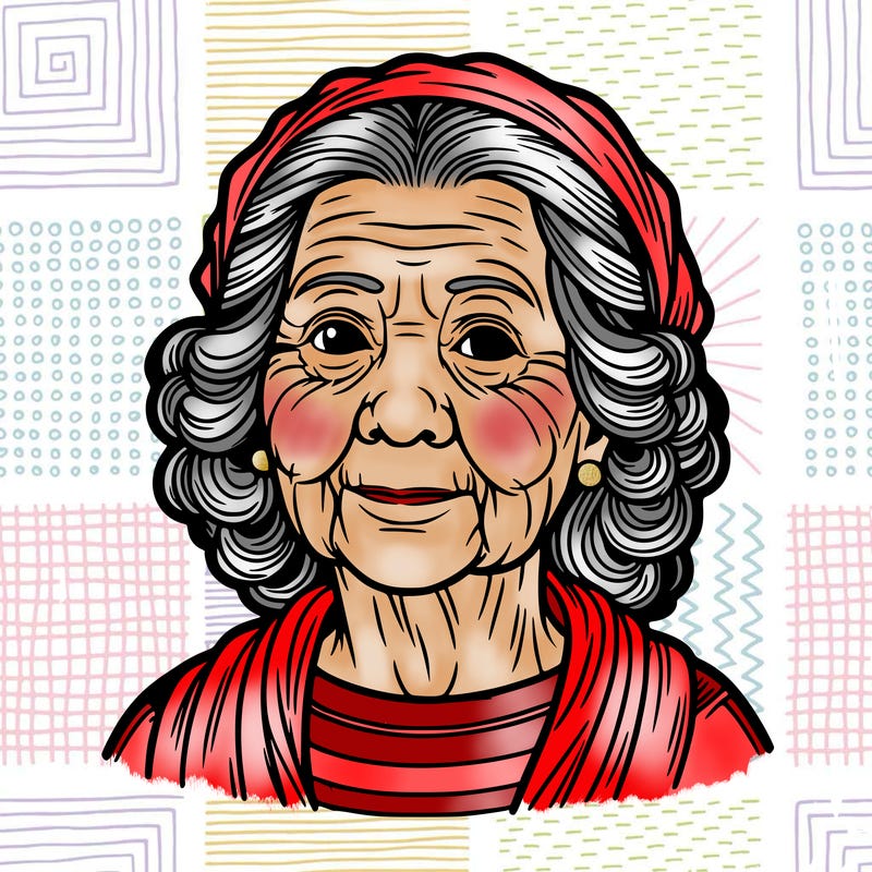 old lady realistic