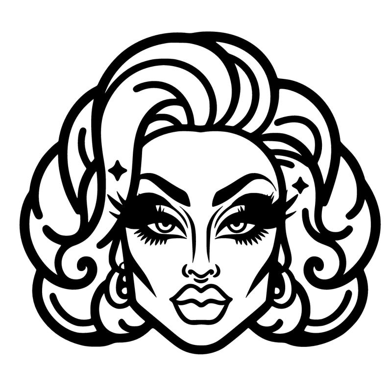 drag queen face