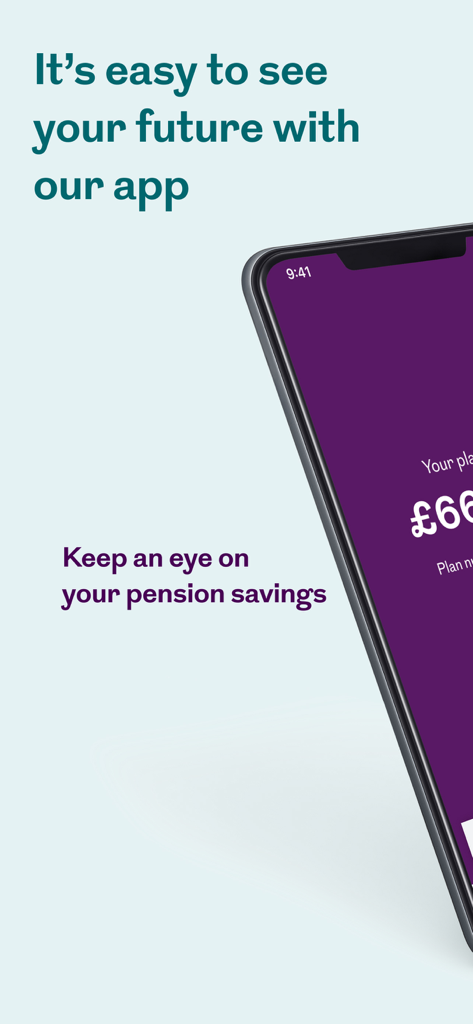 Royal London app showing pension savings on a smartphone