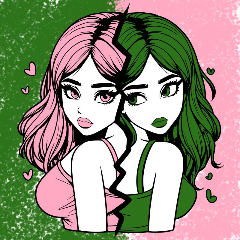 realistic girl split