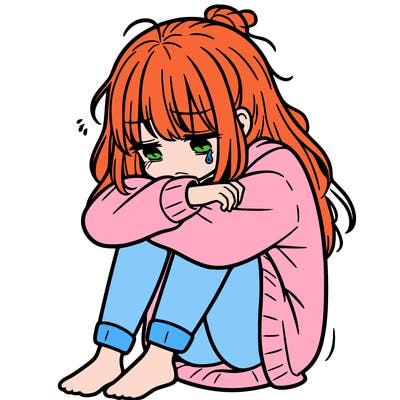 depressed girl