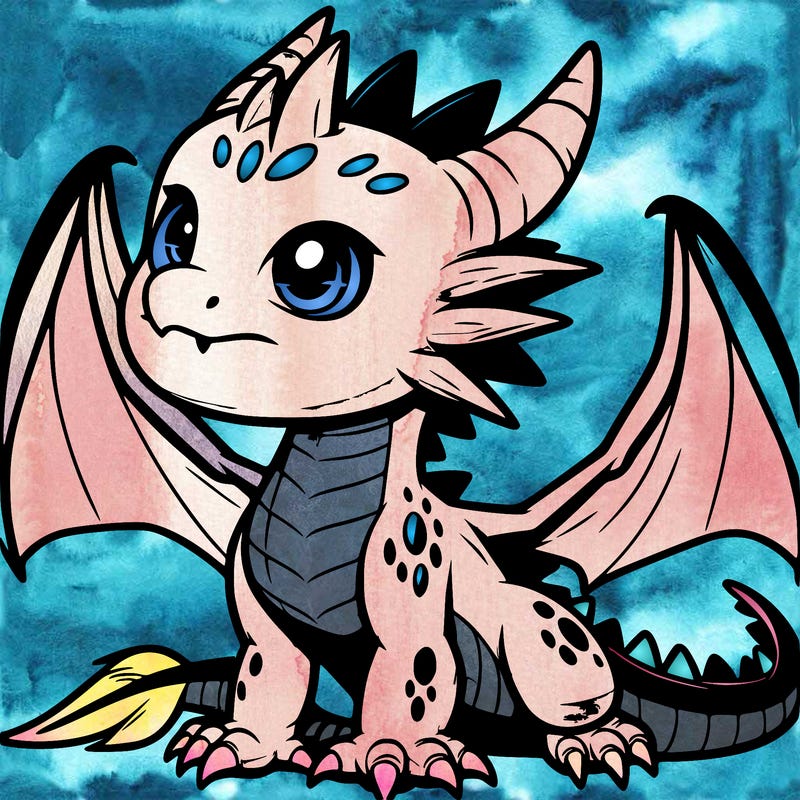 fierce baby night dragon