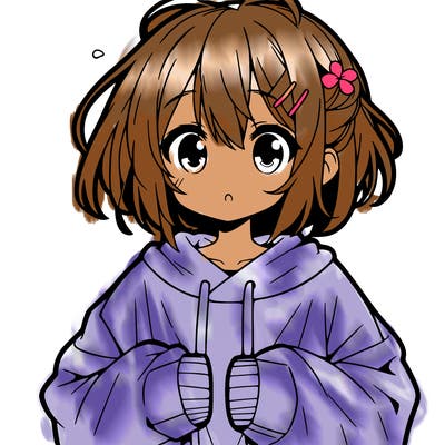 anime girl with over sized shirt