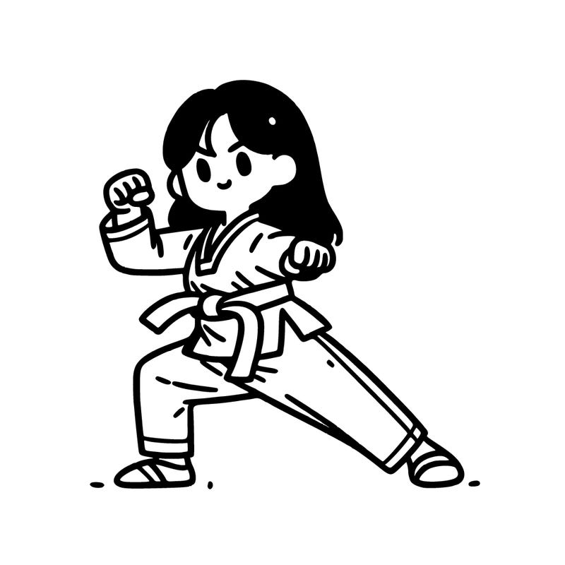 female taekwondo taeguk