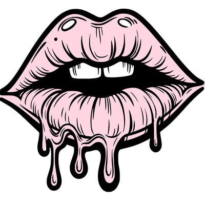 lips that look realistic and drip