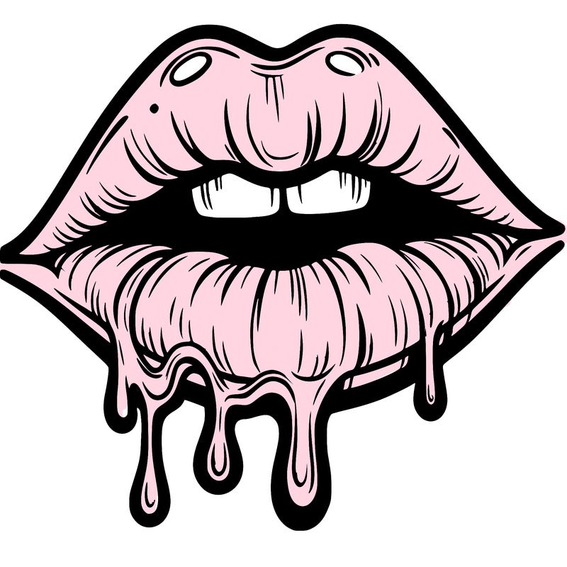 lips that look realistic and drip