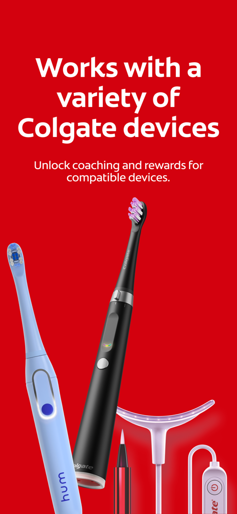 Colgate Connect - Auswahl kompatibler Colgate- und Hum-Smart-Zahnbürsten und Aufhellungsgeräte