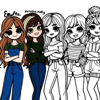 group of girl friends