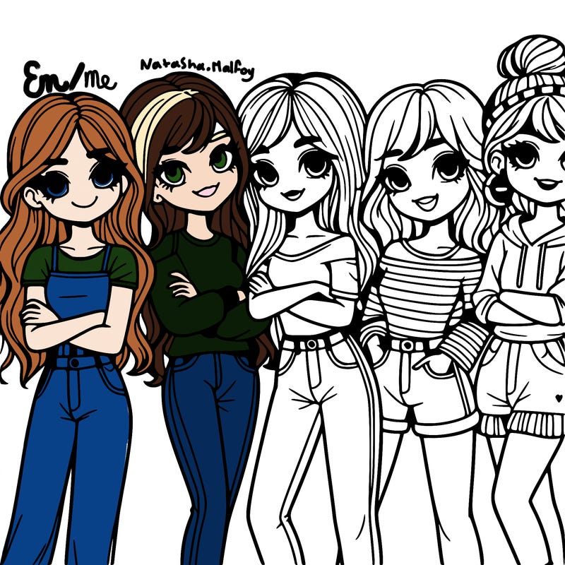 group of girl friends