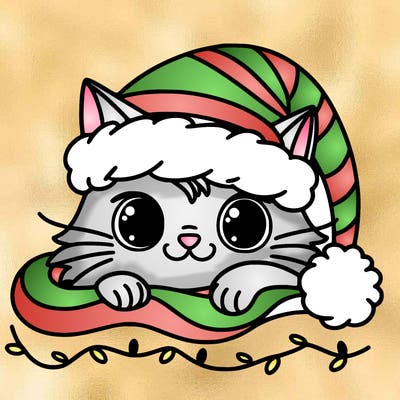 cat christmas
